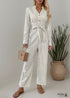 Boho Apricot V-Neck Striped Lace-Up Jumpsuit